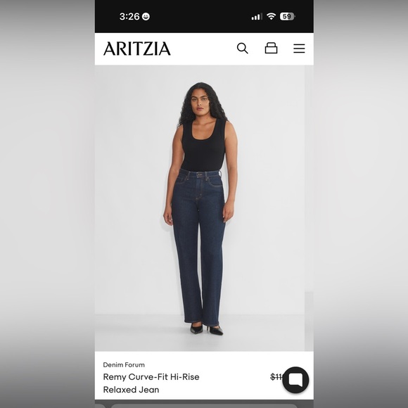 Denim Forum Pants - Aritzia Demin Forum Remi relaxed fit curvy fit jeans
